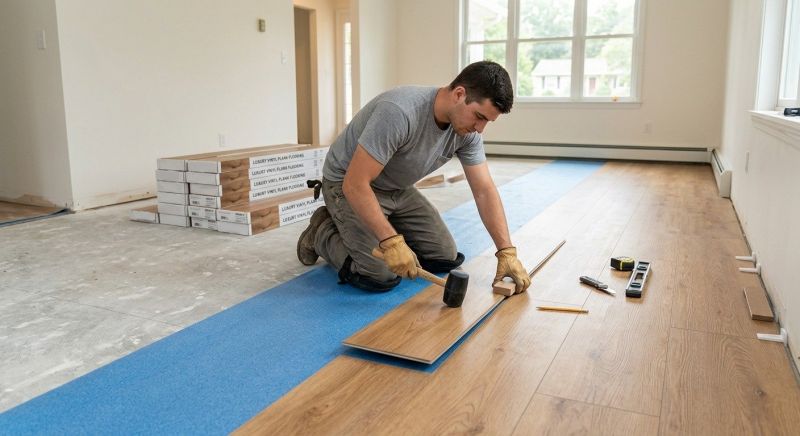 Lvt Flooring Installation in Adkins, TX