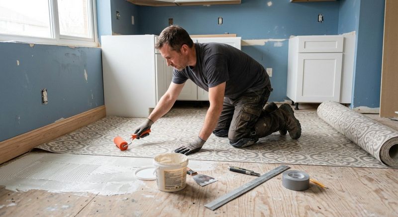 Sheet Flooring Installation in Adkins, TX