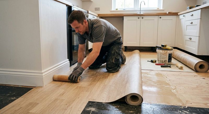 Sheet Linoleum Installation in La Vernia, TX