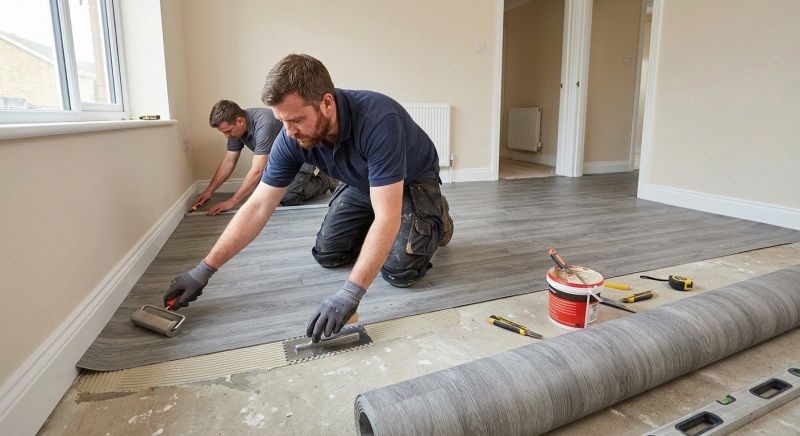 Sheet Linoleum Installation in Luling, TX